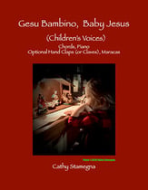 Gesu Bambino, Baby Jesus  Unison choral sheet music cover